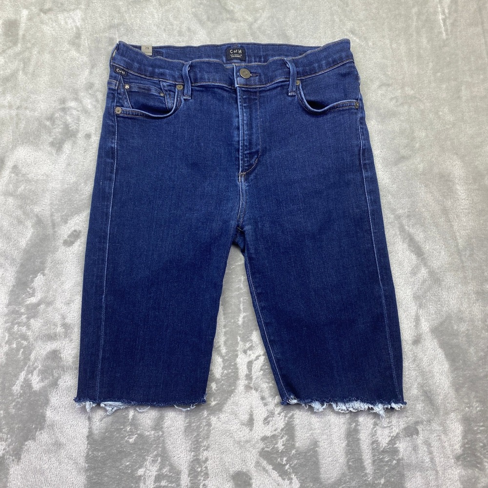 Citizens of Humanity Rocket High Rise Skinny Crop Jeans Distressed Sz 29 Fit 27"